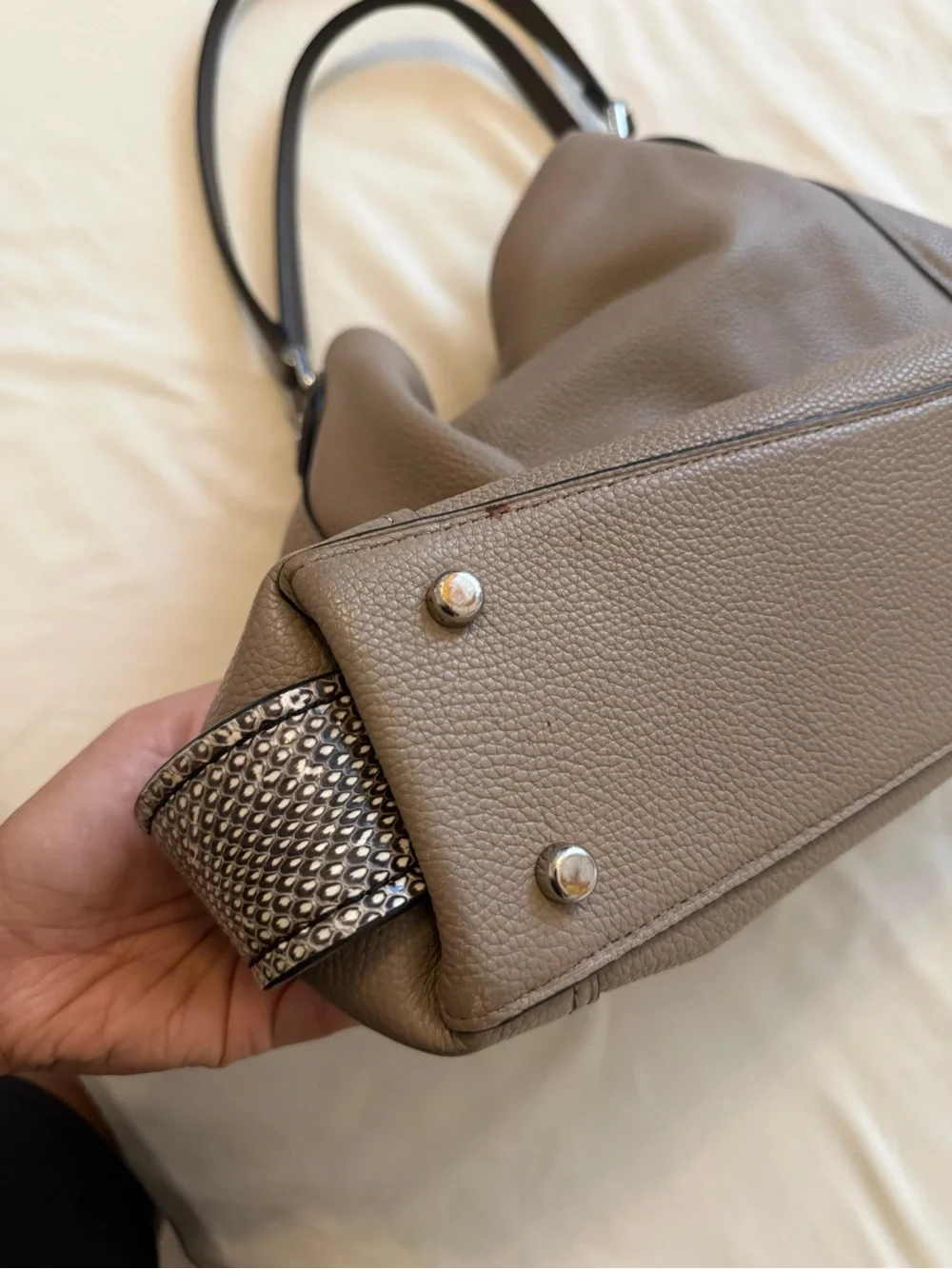 Coach sleek taupe